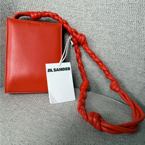 Jil Sander Handbags - Jil Sander Tangle Orange Crossbody Bag